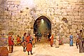 דגם של השוק הצלבני בראשיתו, במוזיאון מגדל דוד