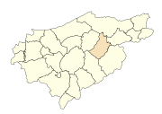 Location of El Taref in the صوبہ الطارف