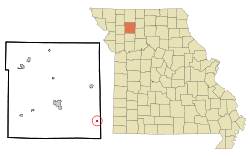 Location of Lock Springs, Missouri
