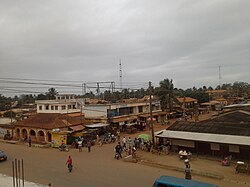 Aerial view of Denu junction