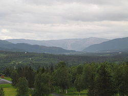 The Drevje Valley as seen from Drevjamoen