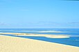 La dune du Pilat, le banc d’Arguin et l’océan Atlantique.