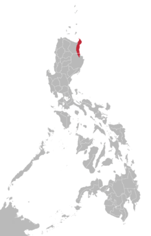 Dupangingan Agta language map.png
