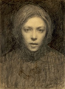 Selvportræt, 1895 ('A Finnish Peasant Girl'[6])