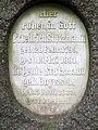 Familiengrab Dr. jur. Wilhelm Moufang junior und seiner Ehefrau Minni Moufang, Bergfriedhof Heidelberg mit dem Grabmal seiner Großeltern Friedrich Stutzmann ∞ Eugenie Stutzmann, geb. Boyssel in der (Abt. D) in der Professorenreihe