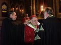 Kardinál Dominik Duka přijímá duchovní Velkokříž sv. Lazara (2012)