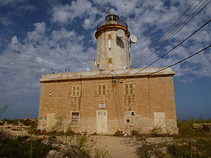 Vorderseite des Giordan Lighthouse