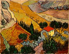 Vincent van Gogh – Paysage avec une maison et un laboureur