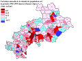 Évolution annuelle de la densité de population dans les Hautes Alpes sur la période 1990-1999