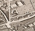 Hôtel der Schwarzen Musketiere in der Nähe der Bastille 1739 (Plan de Turgot)