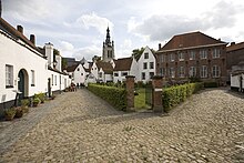 Beguinage of Kortrijk, where the last one of the Beguines, a medieval Christian lay, semi-monastic order, died in 2013 ID59326-Kortrijk Begijnhof-PM 36203.jpg