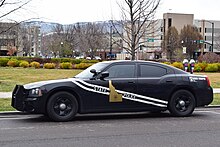 ISP patrol car at the Idaho State Capitol ISP Patrol car.jpg