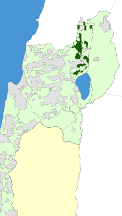 Location of Mevo'ot HaHermon