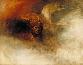 Moartea pe un Cal Pal; de J. M. W. Turner; circa 1830; ulei pe canvas; 60 × 76 cm; Tate Britain (Londra)