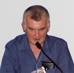 Ken MacLeod Worldcon-tapahtumassa elokuussa 2005