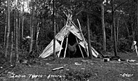 Индейское жилище в Кеноре, Канада
