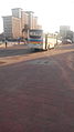 Bus de transport à l'arrêt gare centrale de Kinshasa