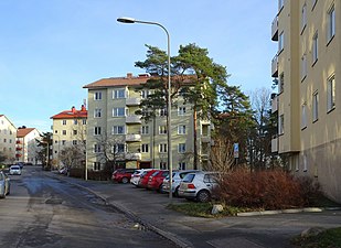 Klubbacken 28, Mowitz 5, arkitekt Björn Hedvall (bygglov 1943).[8]