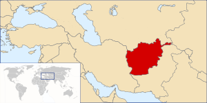 Советская карта ДРА (1987 год)