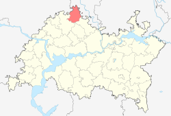 Localização do distrito de Baltasinsky no Tartaristão