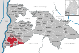 Kaart van Müllheim