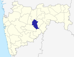 Location of Parbhani district in Maharashtra