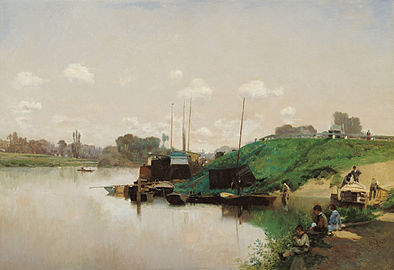 《塞纳河的夏日》， 马丁·里科（英语：Martín Rico），1870-1875年