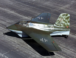 Messerschmitt Me 163B v Národním muzeu USAF