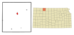 Location of Norton, Kansas