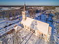 De kerk in de winter
