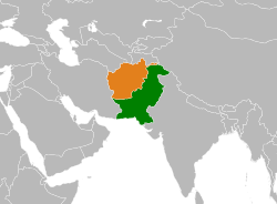 Lage von Afghanistan und Pakistan