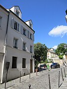 Emplacement panneau Histoire de Paris "Rue Saint-Blaise" au no 2 rue Saint-Blaise.