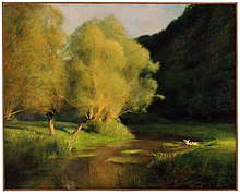 Sălcii lângă un pârâu, 1908