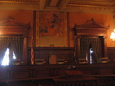 Tribunal supremo mural, Pensilvania Estatal Capitol.