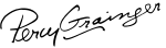 Перси Грейнджер Signature.svg