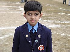 A Pakistani primary student