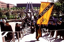 Graduation ceremony in 2008 Purdue University graduation ceremony.jpg