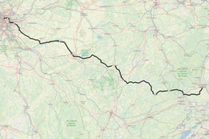 Spoorlijn Paris-Est - Mulhouse-Ville op de kaart