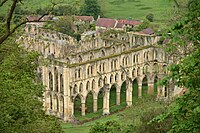 Rievaulx Abbey as seen from Rievaulx Terrace