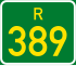 Streeksroete R389 shield