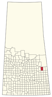 Location of the RM of Preeceville No. 334 in Saskatchewan