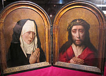 Dieric Botus, Mater Dolorosa/Ecce Homo (dopo il 1450). Uno dei pochi dittici intatti che ci sono rimasti