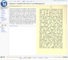 The ProofreadPage extension in action Side pa Wikikilden.png