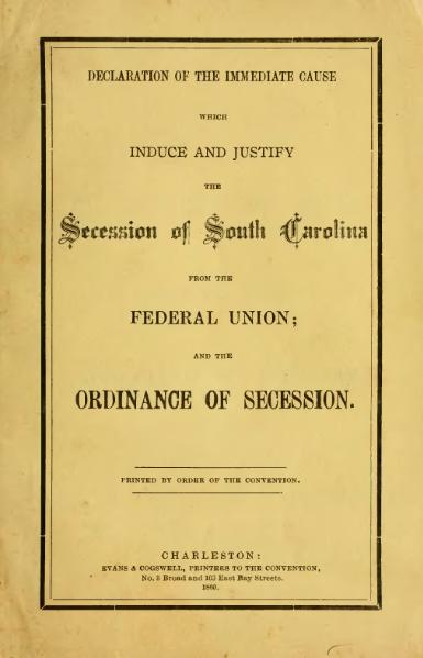 File:South Carolina Declaration and Ordinance of Secession.djvu