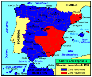 Гражданская война в Испании, карта ноябрь 1938.png