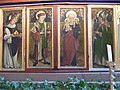 Predella des Hochaltars: Nikolaus von Myra, Vitus, Anna selbdritt und Erasmus