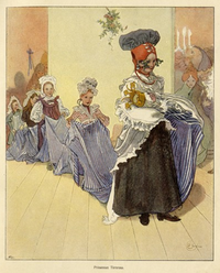 Illustration till Törnrosa av Carl Larsson ur Läsning för barn ("Konstnärsupplagan") 1901.