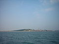 West-Terschelling og Brandaris sett fra havet