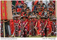 Photo of Tboli people in regalia during the Tnalak festival, 2009