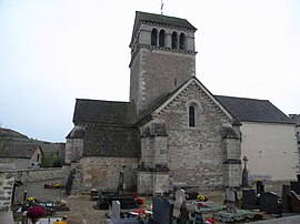 The church in Vic-des-Prés